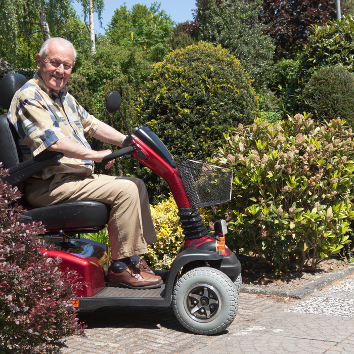 Scooter eléctrica potente para ancianos 