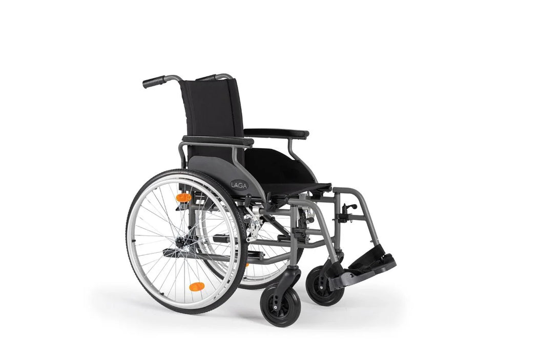 Silla de ruedas plegable de acero LAGA