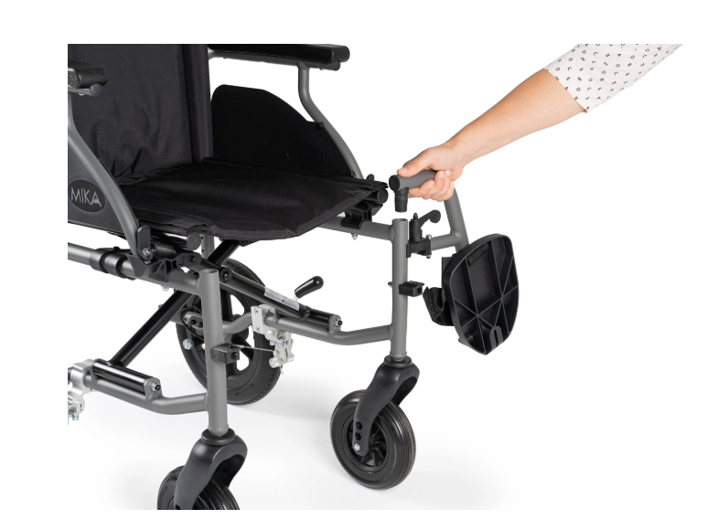 Silla de ruedas plegable de acero LAGA