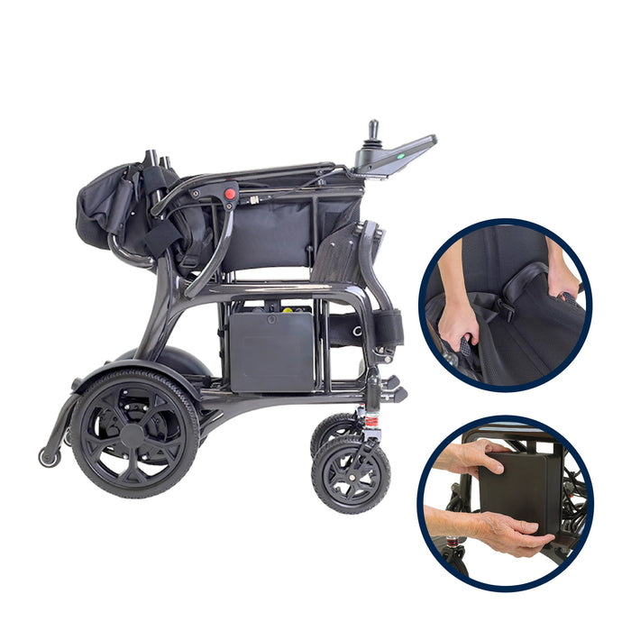 Silla de Ruedas Eléctrica de Fibra Carbono