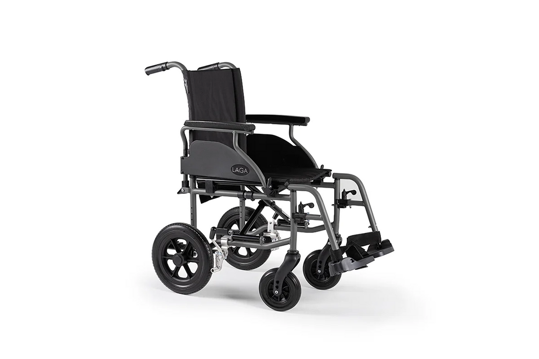 Silla de ruedas plegable de acero LAGA