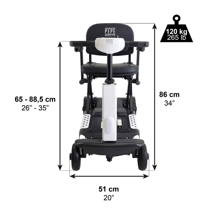 Scooter Con Plegado Eléctrico con Reposabrazos