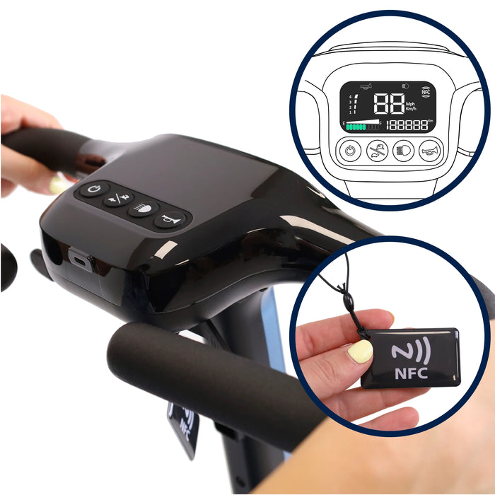 Scooter Ligero Eléctrico Plegable Magnesio para Adultos