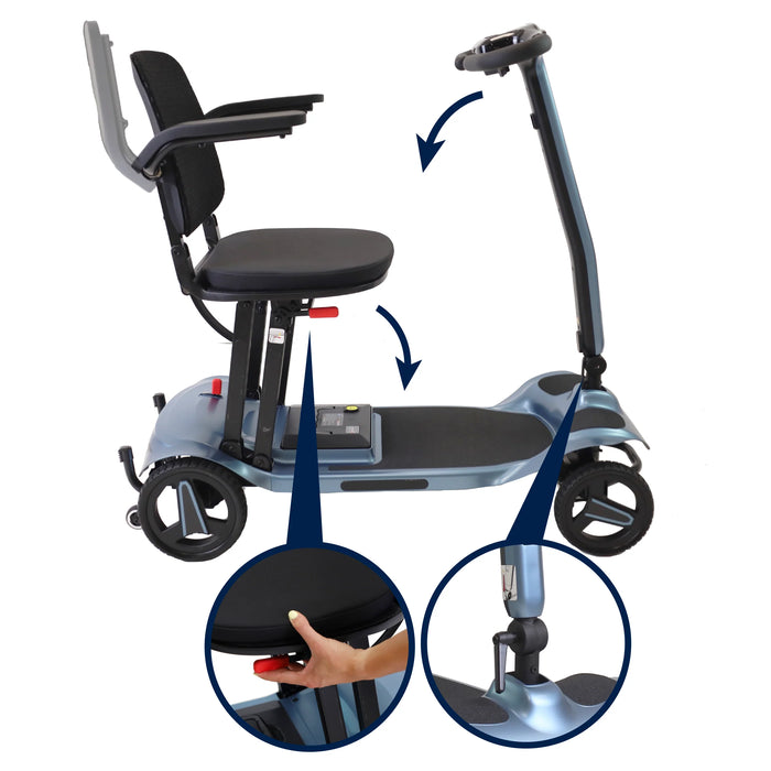 Scooter Ligero Eléctrico Plegable Magnesio para Adultos
