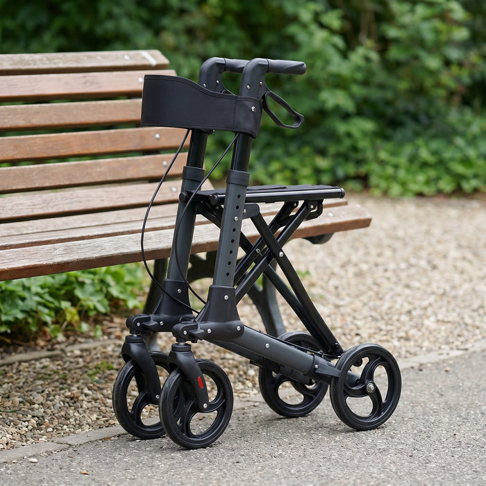 Andador para Personas Mayores con Asiento y Cesta Plegable ADVANCE