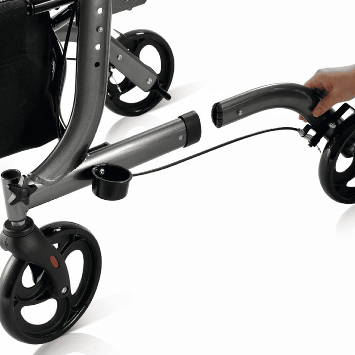 Andador Rollator para adultos plegable y desmontable 2224 con ruedas y freno