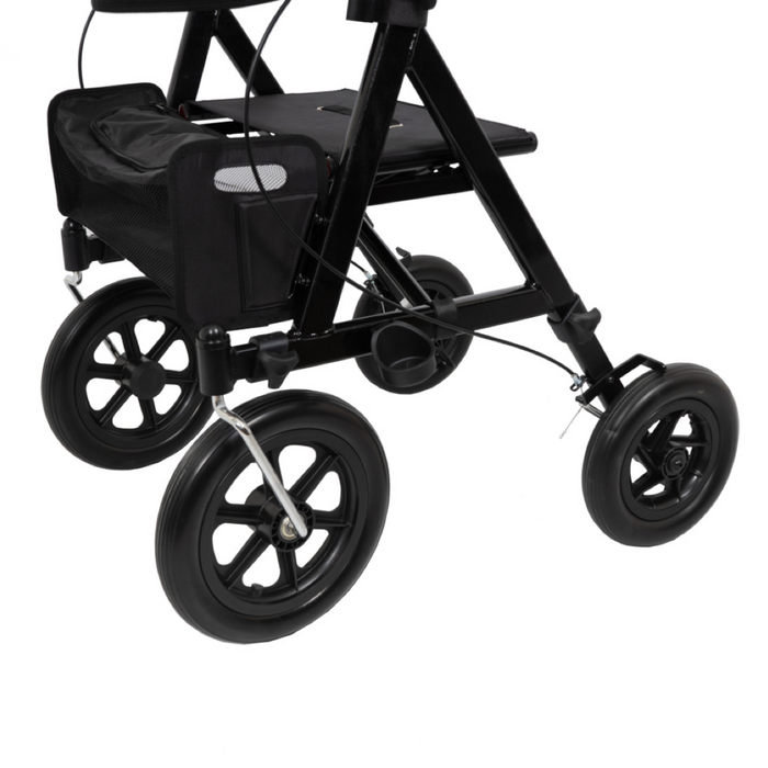 Andador Rollator para adultos plegable 2219 con ruedas de 300mm y freno