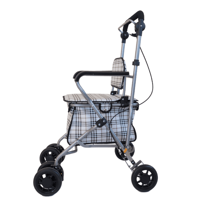 Rollator Shopping 2218X Andador de Acero con Cesta para Compras y Paseos