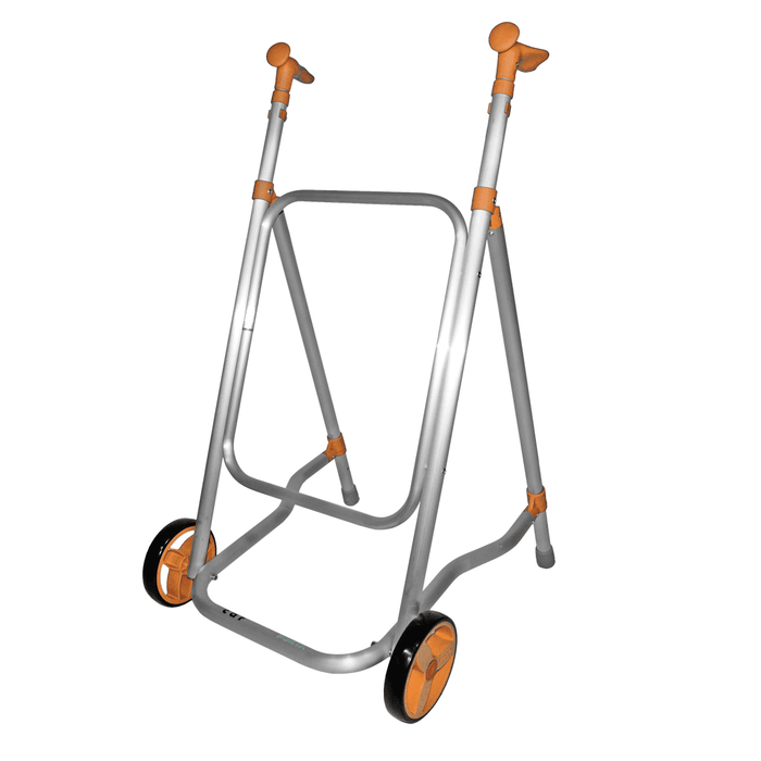 Andador de Interior CAR Forta Ligero 2,9 kg, Plegable, Regulable 89-101 cm, Compacto 50 cm, Ruedas Dobles