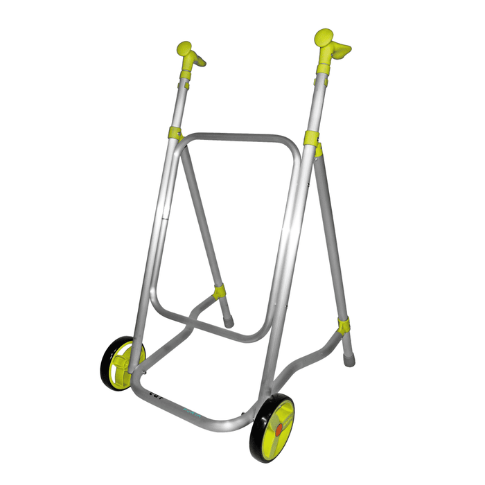 Andador de Interior CAR Forta Ligero 2,9 kg, Plegable, Regulable 89-101 cm, Compacto 50 cm, Ruedas Dobles