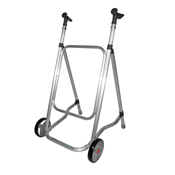 Andador de Interior CAR Forta Ligero 2,9 kg, Plegable, Regulable 89-101 cm, Compacto 50 cm, Ruedas Dobles