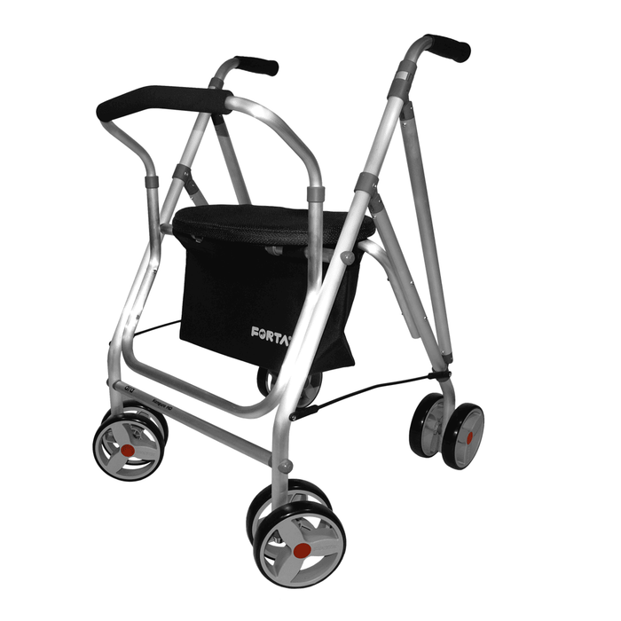 Rollator de 8 ruedas Kanguro HD de hasta 130kg con asiento, respaldo y bolsa