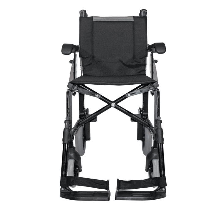 Silla estrecha de ruedas con freno de acompañante y ligera