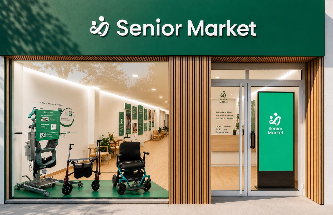 Exterior de la tienda Senior Market Valladolid