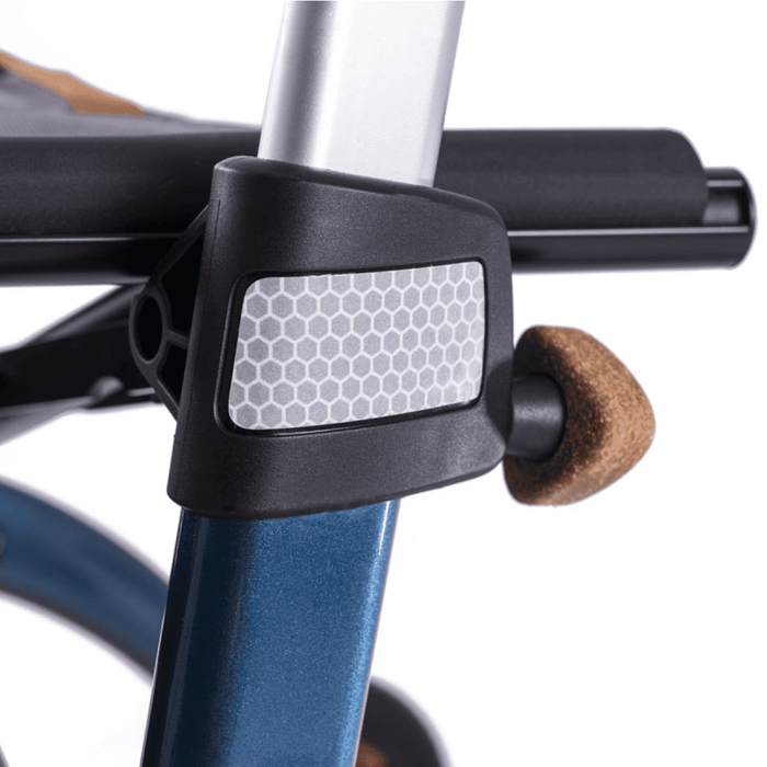 Rollator de Carbono Saljol Ultraligero – Andador Premium con Frenos Ajustables, Ruedas de 25 cm, Bolsa Extraíble y Reflectores – Tallas M y L – Hasta 150 kg