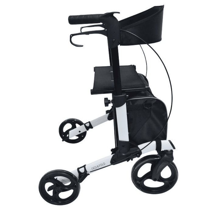Andador premium Neo Fold Evolution con asiento y respaldo de tela con bolsa
