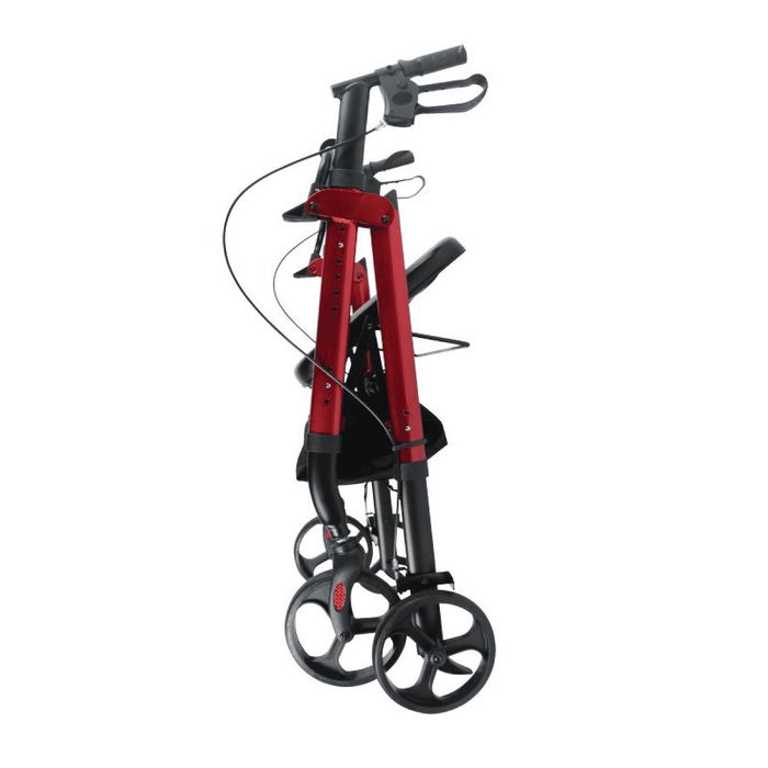 Andador bariátrico Neo XL de frenos de pastilla con ruedas grandes y asiento