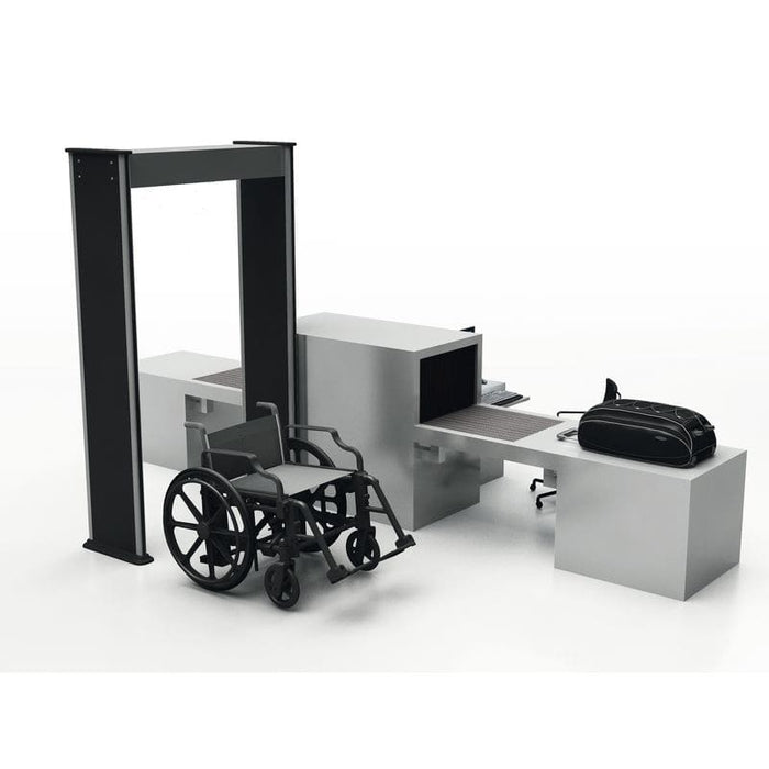 Silla de ruedas 100% nylon negra sin ninguna pieza metálica ideal para resonancias y aereopuertos