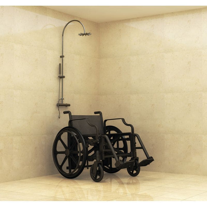 Silla de ruedas 100% nylon negra sin ninguna pieza metálica ideal para resonancias y aereopuertos