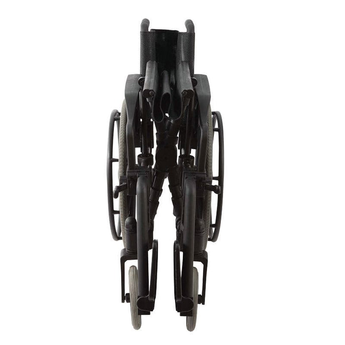 Silla de ruedas 100% nylon negra sin ninguna pieza metálica ideal para resonancias y aereopuertos
