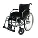 Silla de ruedas robusta con reposabrazos abatibles y ruedas de 24" con eje desmontable rápido