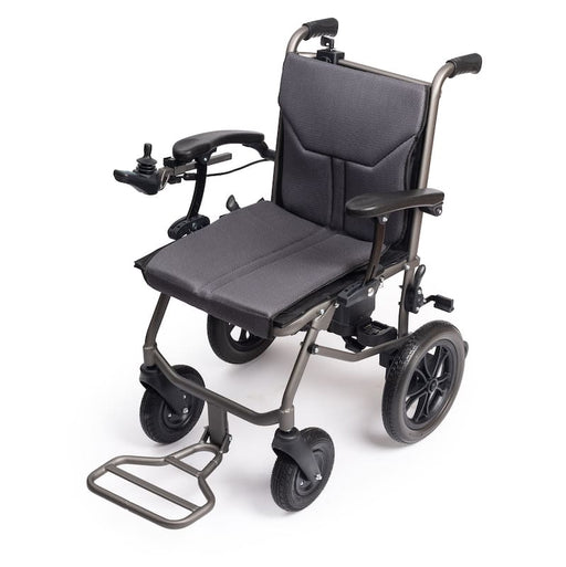 Silla eléctrica plegable ligera de 15kg con mando para acompañante y cinturón
