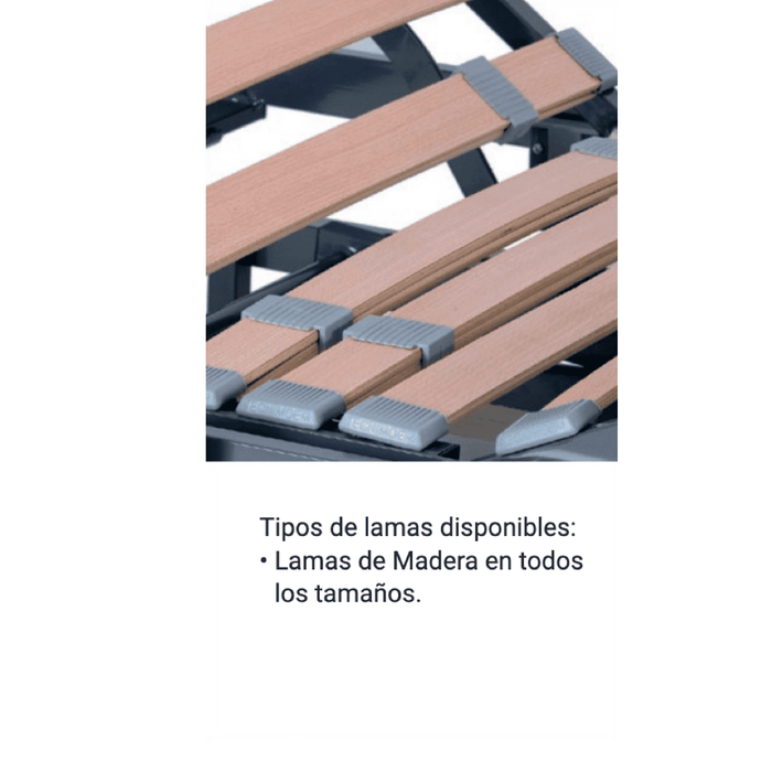 Cama articulada eléctrica Trend y antitrend elevación de 21 a 61cm