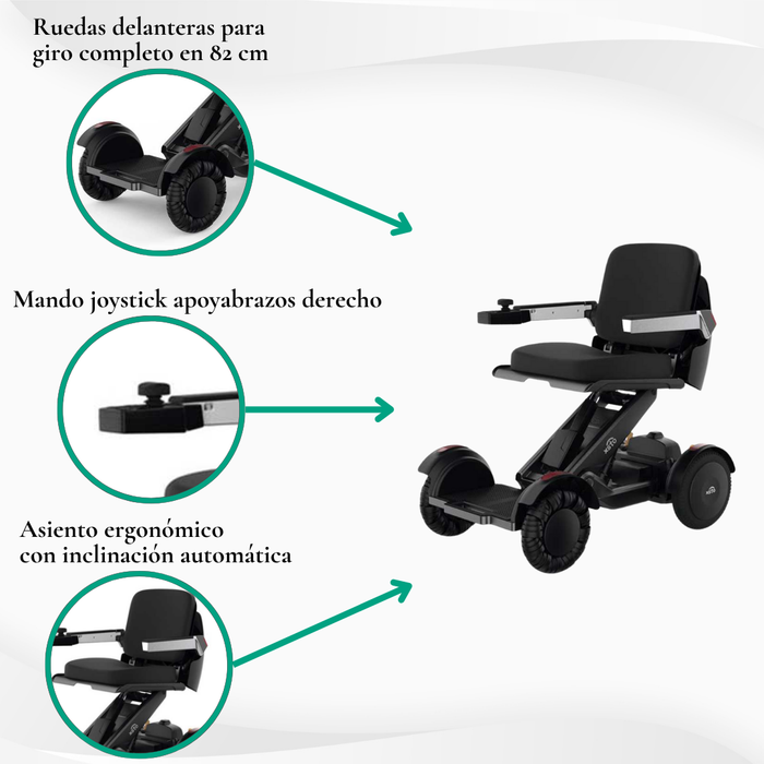 Silla de ruedas eléctrica plegable automática M4