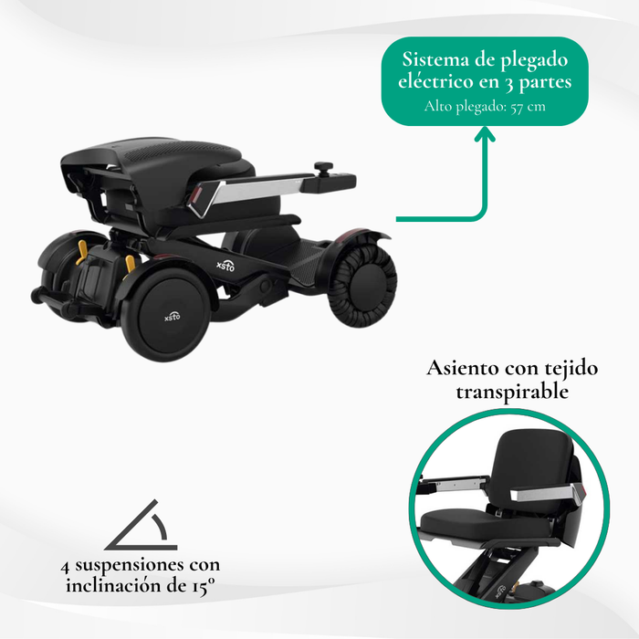 Silla de ruedas eléctrica plegable automática M4
