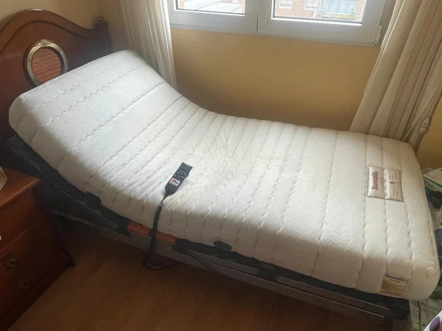 Cama articulada de segunda mano y colchón viscoelástico envío e instalación gratis Madrid